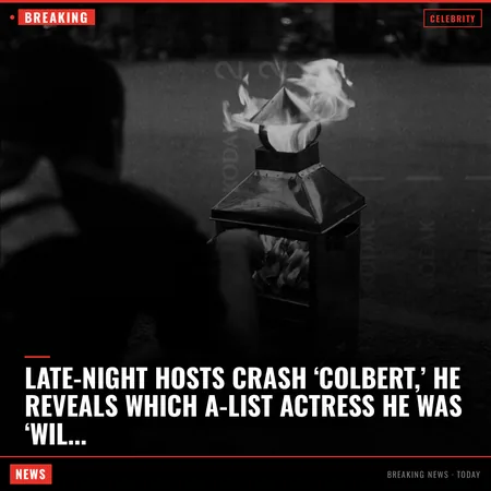 Late-night hosts crash ‘Colbert,’ he reveals which A-list actress he was ‘wildly attracted’ to
