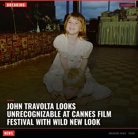 John Travolta looks unrecognizable at Cannes Film Festival with wild new look