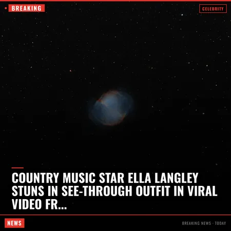 Country music star Ella Langley stuns in see-through outfit in viral video from the first night of 