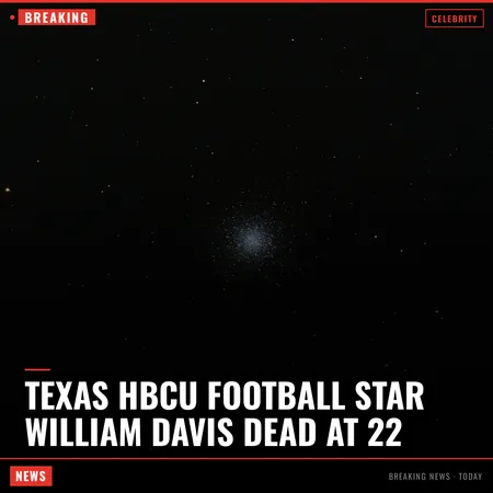 Texas HBCU Football Star William Davis Dead at 22