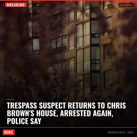 Trespass Suspect Returns to Chris Brown's House, Arrested Again, Police Say