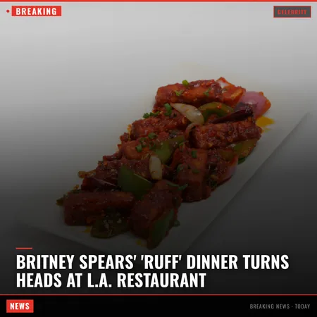 Britney Spears' 'Ruff' Dinner Turns Heads at L.A. Restaurant