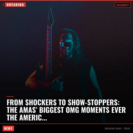 From Shockers to Show-Stoppers: The AMAs’ Biggest OMG Moments Ever The American Music Awards have 