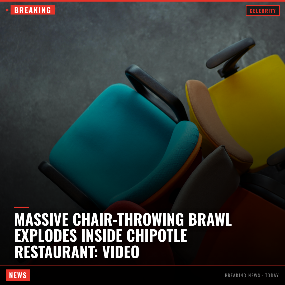 Massive Chair-Throwing Brawl Explodes Inside Chipotle Restaurant: Video