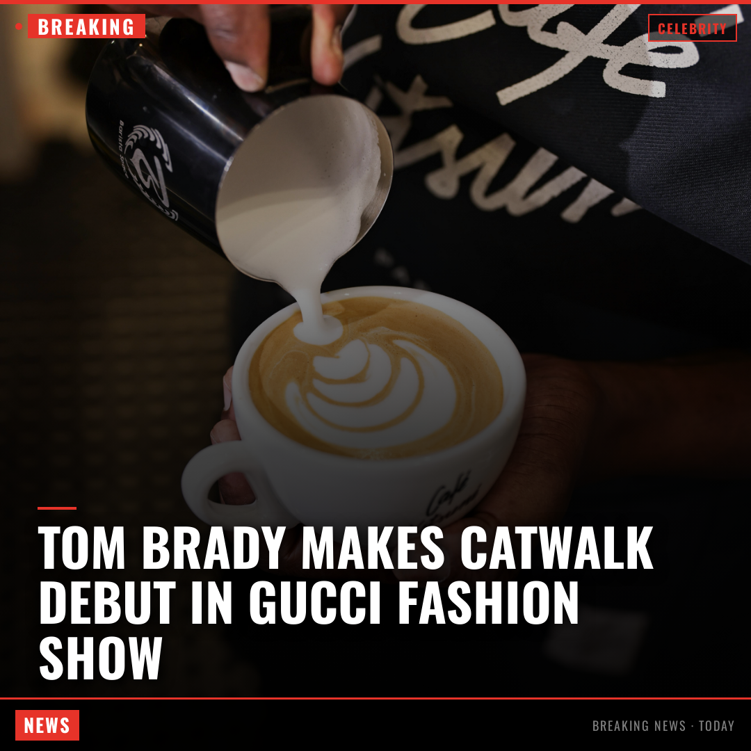 Tom Brady makes catwalk debut in Gucci fashion show