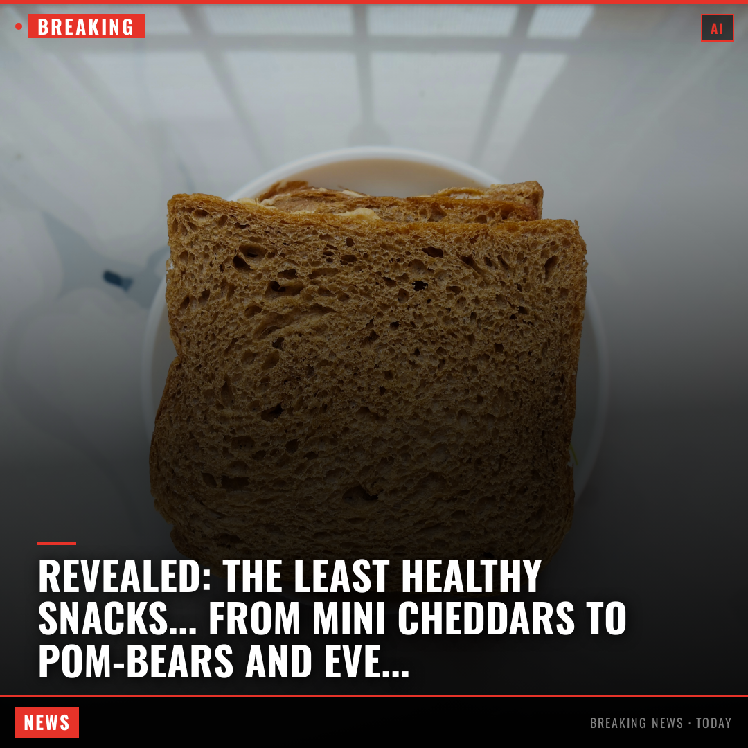 Revealed: The LEAST healthy snacks... from Mini Cheddars to Pom-bears and even lentil chips A new ranking has revealed the least healthy snacks - and