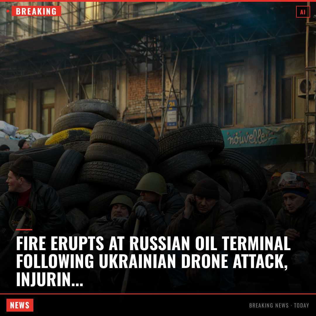 Fire erupts at Russian oil terminal following Ukrainian drone attack, injuring 2 people: report Russia’s Astra news outlet said Ukrainian drones struc