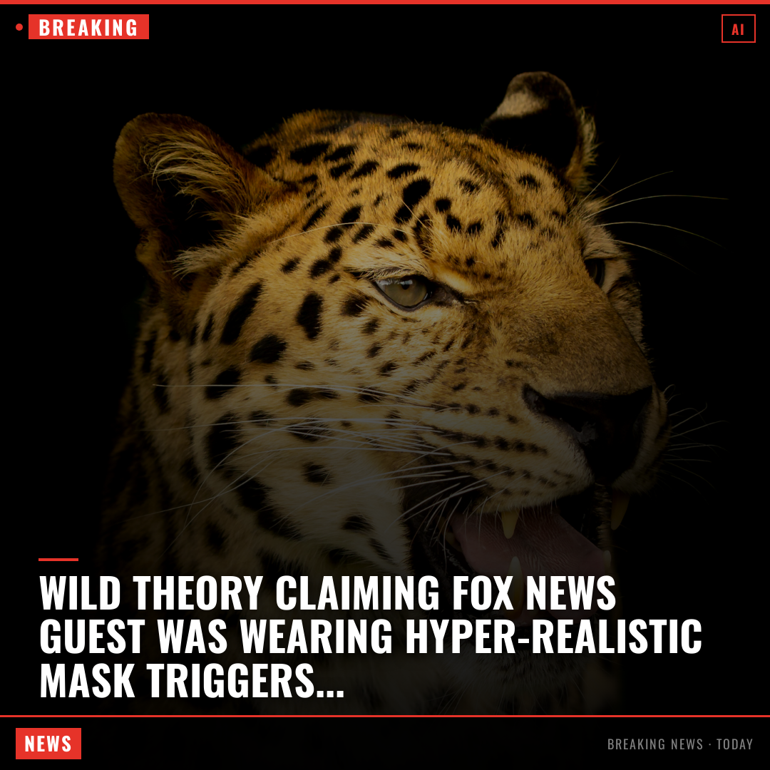 Wild theory claiming Fox News guest was wearing hyper-realistic mask triggers internet meltdown Internet sleuths have come up with the wild theory tha